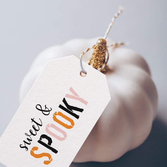 Färgfull sötsak och taloky | HAPPY HALLOWEEN Presentetikett (Skapare uppladdad)