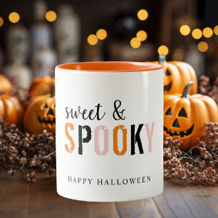Färgfull sötsak och taloky   HAPPY HALLOWEEN Två-Tonad Mugg