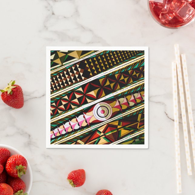 Färgfull spansk arkitektur pappersservett (Insitu)