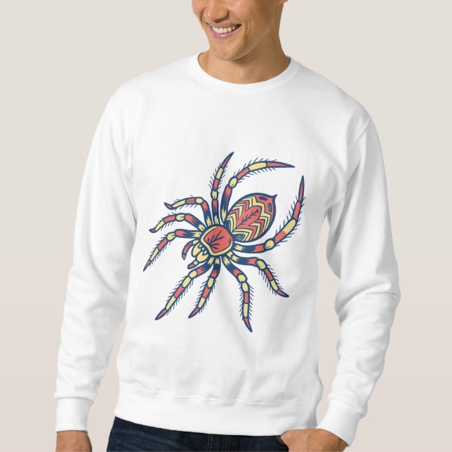Färgfull spider Manar Sweatshirt (Framsida)