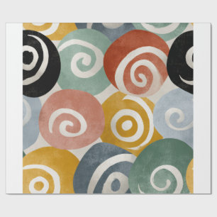 Färgfull Spiral-omformning av Abstrakt Papper   Mo Presentpapper