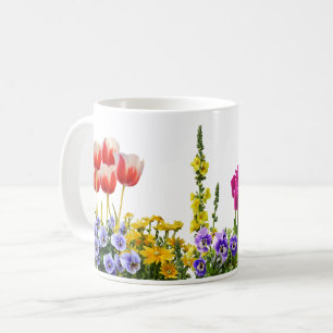 Färgfull Springtime Garden Mugg