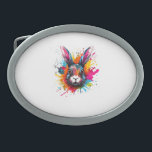 Färgfull Stänk Art Cute Continental Giant Rabbit<br><div class="desc">Färgfull Stänk Art Cute Continental Giant Rabbit Älskare</div>
