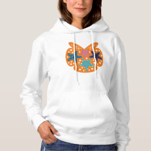 Färgfull Starfish med orange färg bakgrund. T Shirt
