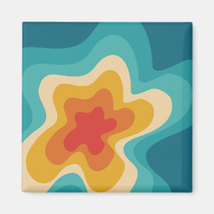 Färgfull stil-strömningsdesign magnet