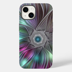 Färgfull stor blomma Abstrakt Trippy Fractal Art