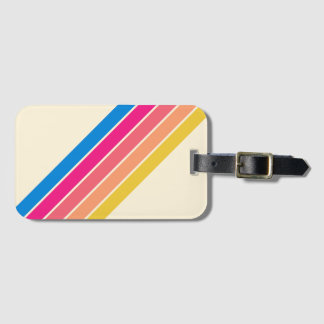 Färgfull stripe 70s 80s klassisk Retro Rand Bagagebricka