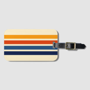 Färgfull stripe 70s 80s Retro Tävla Rand Bagagebricka