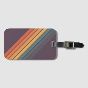 Färgfull stripe 70s 80s Retro Tävla Rand Bagagebricka