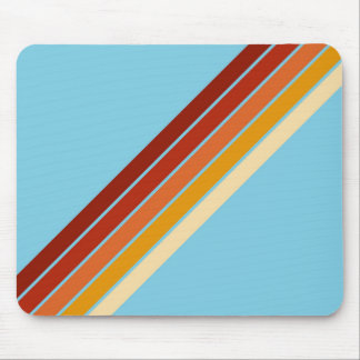 Färgfull stripe 70s 80s Retro Tävla Rand Musmatta