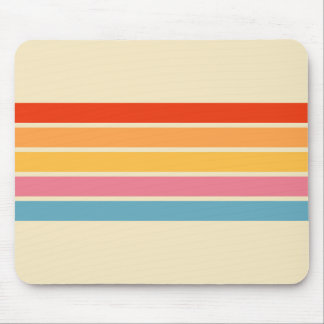Färgfull stripe 70s 80s Retro Tävla Rand Musmatta
