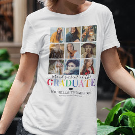 Färgfull Student-tribute Photo Collage T-Shirt