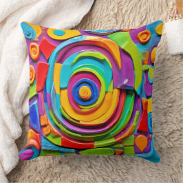 Färgfull Surreal skulpture Play Kudde