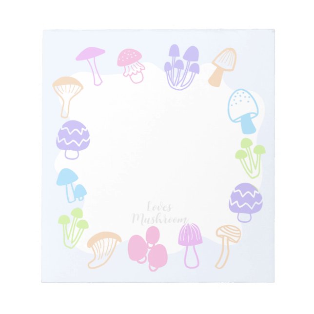 Färgfull svamp anteckningsblock (Framsida)