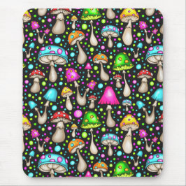 Färgfull svamp utan sjölöst Mönster Musmatta