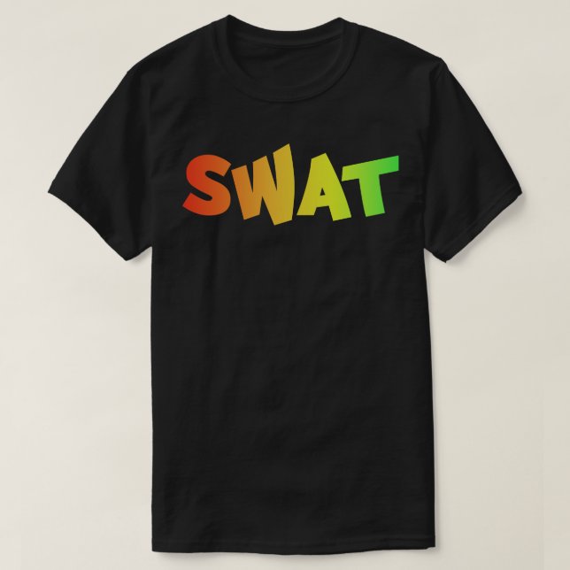 Färgfull SWAT Soldier T Shirt (Design framsida)
