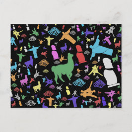 Färgfull Sydamerika Vykort