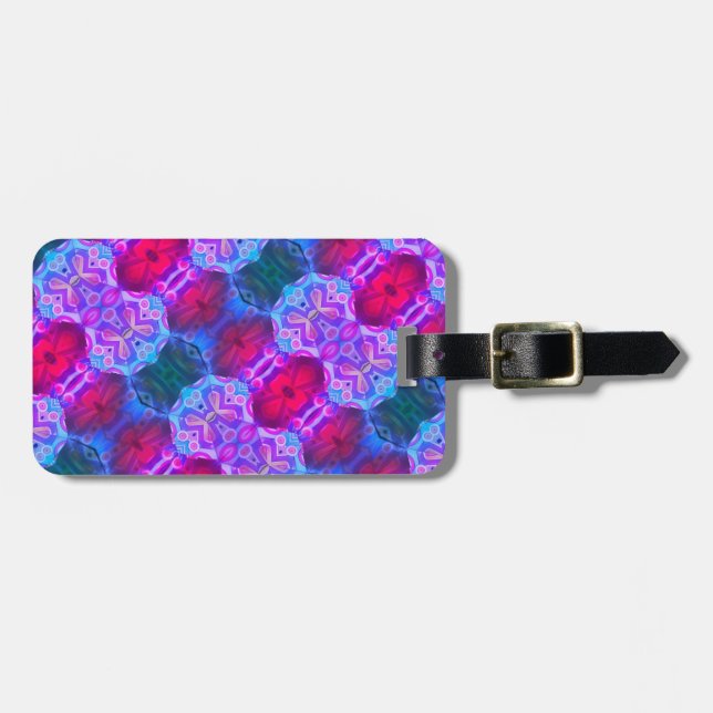 Färgfull symmetri var rotation bagagebricka (Horisontell Framsida)