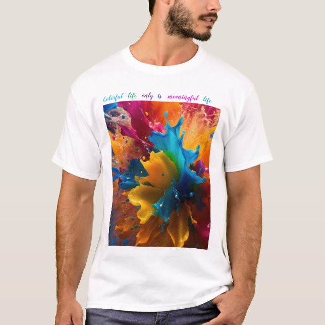 Färgfull T-Shirt (Framsida)