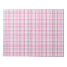 Färgfull Tartan-julkort, kuvert Liner