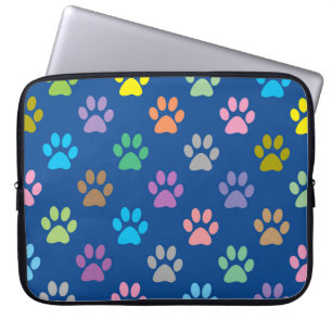Färgfull tass avtryck mönster laptop sleeve