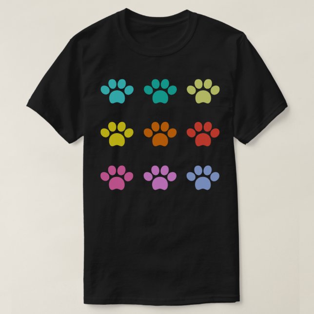 Färgfull Tass Mönster T Shirt (Design framsida)