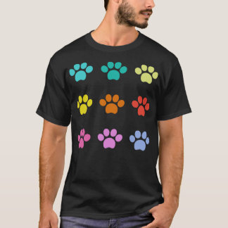 Färgfull Tass Mönster T Shirt