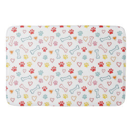 Färgfull Tassar, örter och skelettlugg Badrumsmatta