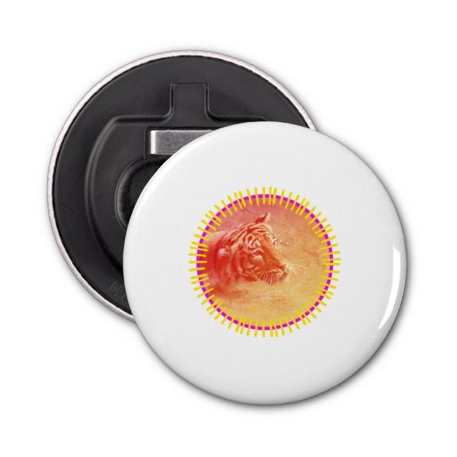 Färgfull tiger flasköppnare (Framsidan)