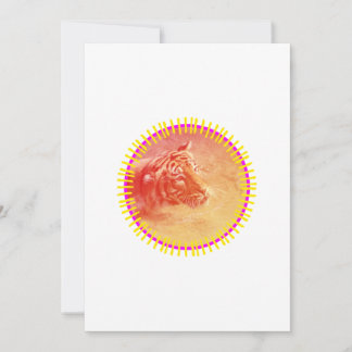 Färgfull tiger julkort