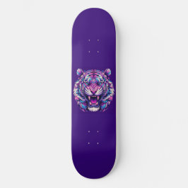 Färgfull tiger mini skateboard bräda 18,5 cm