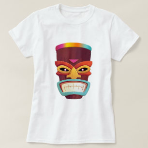Färgfull Tiki T Shirt