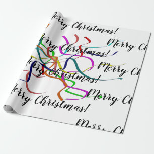 Färgfull Tinsel-jul Presentpapper