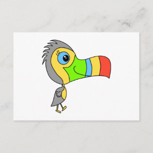 Färgfull Toucan Bird. OSA Kort
