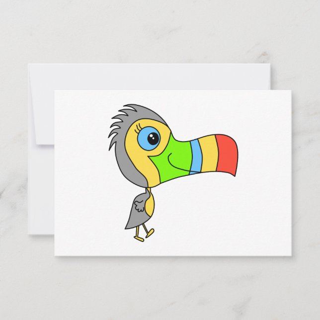 Färgfull Toucan Bird. OSA Kort (Framsida)