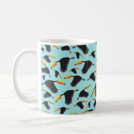 Färgfull Toucan Tropical Bird Mönster Kaffemugg