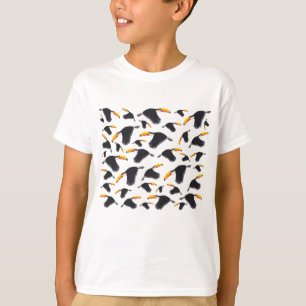 Färgfull Toucan Tropical Bird Mönster T Shirt
