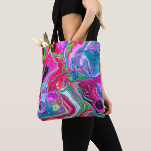 Färgfull trådlös Abstrakt Fluid Art Tygkasse