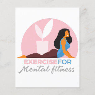 Färgfull träning för psykisk Fitness Flygblad