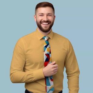 Färgfull triangel Tips med kraftig design Slips