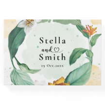 Färgfull Tropical Blommigt Bröllop