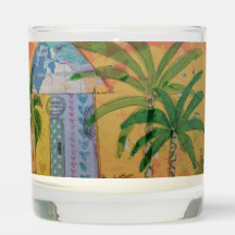 Färgfull Tropical Hut Polkadot Door