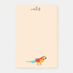 Färgfull Tropical Macaw Post-it Block