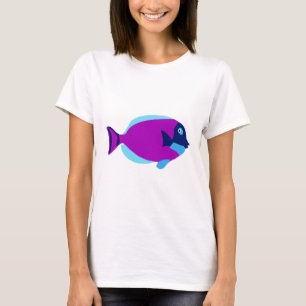 Färgfull tropisk fisk t shirt