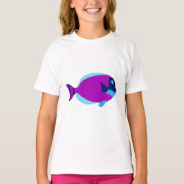 Färgfull tropisk fisk t shirt