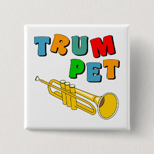 Färgfull trumpet knapp