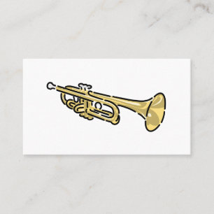 Färgfull trumpet-Logotyp Visitkort