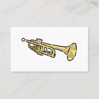 Färgfull trumpet-Logotyp Visitkort