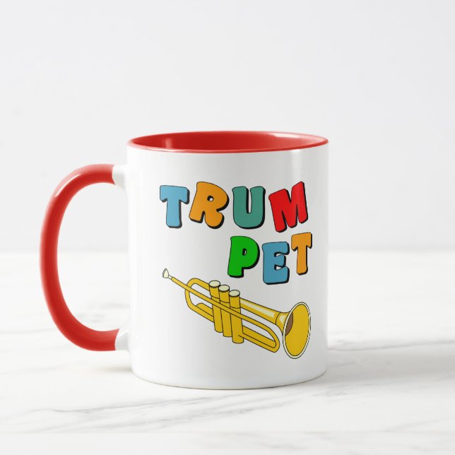 Färgfull trumpet mugg (Vänster)