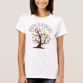 Färgfull Tu B'Shevat Fruit Träd T-Shirt